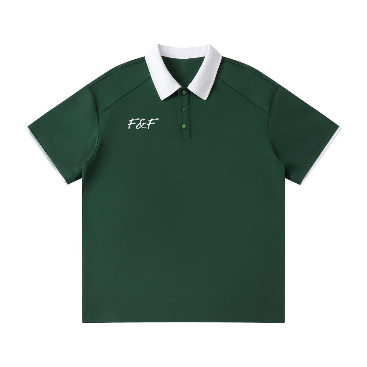 F&F Contrast Green Polo Shirt