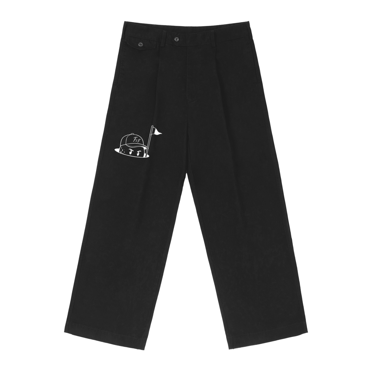 F&F Logo Straight-Leg Pants