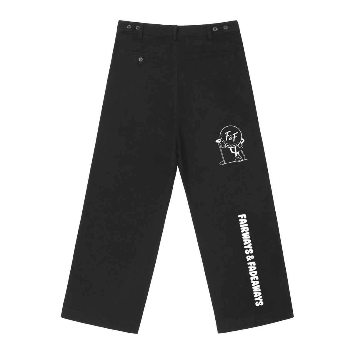 F&F Logo Straight-Leg Pants